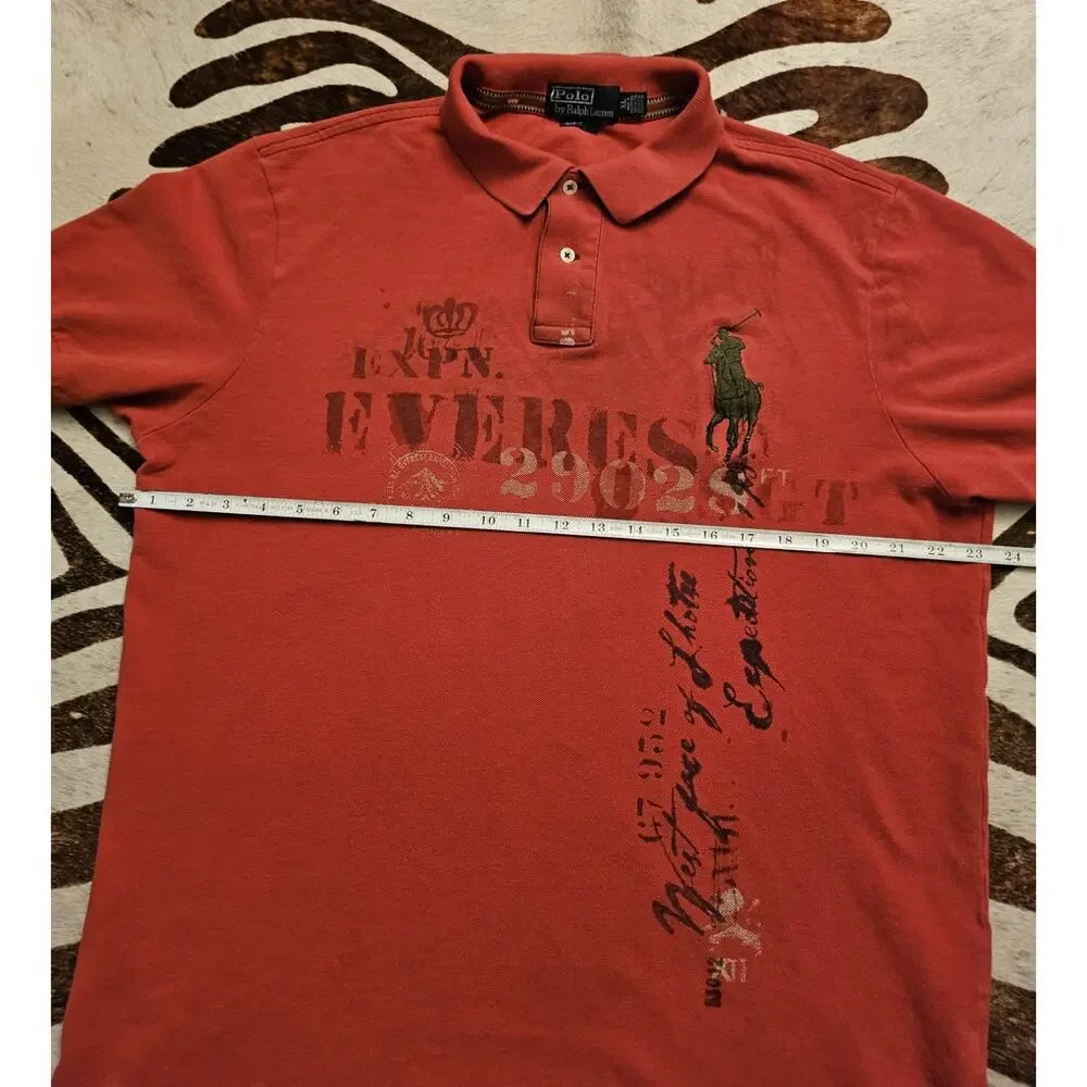 Vintage POLO Ralph Lauren Custom Fit Red Everest Expedition Big Pony Size XL